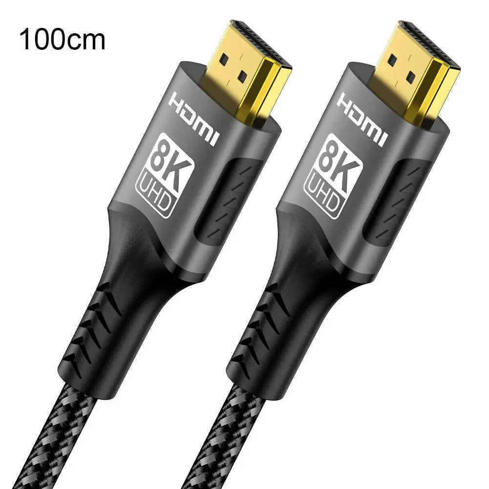 8K HDMI 2.1 Cable 96Gbps Braided | 4K@240Hz PS5 Xbox TV