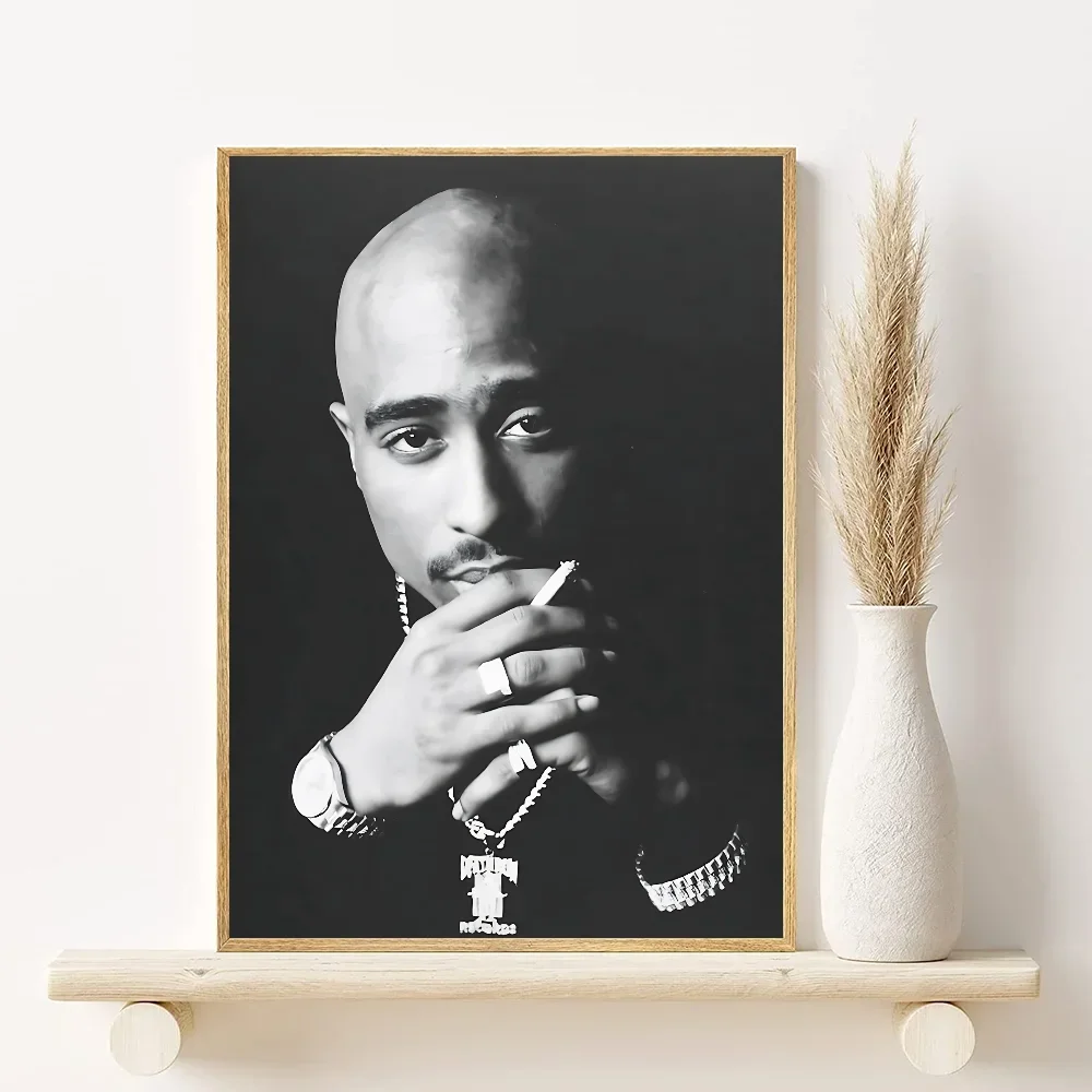 2Pac Minimalist Canvas Poster | Hip-Hop Wall Art Decor