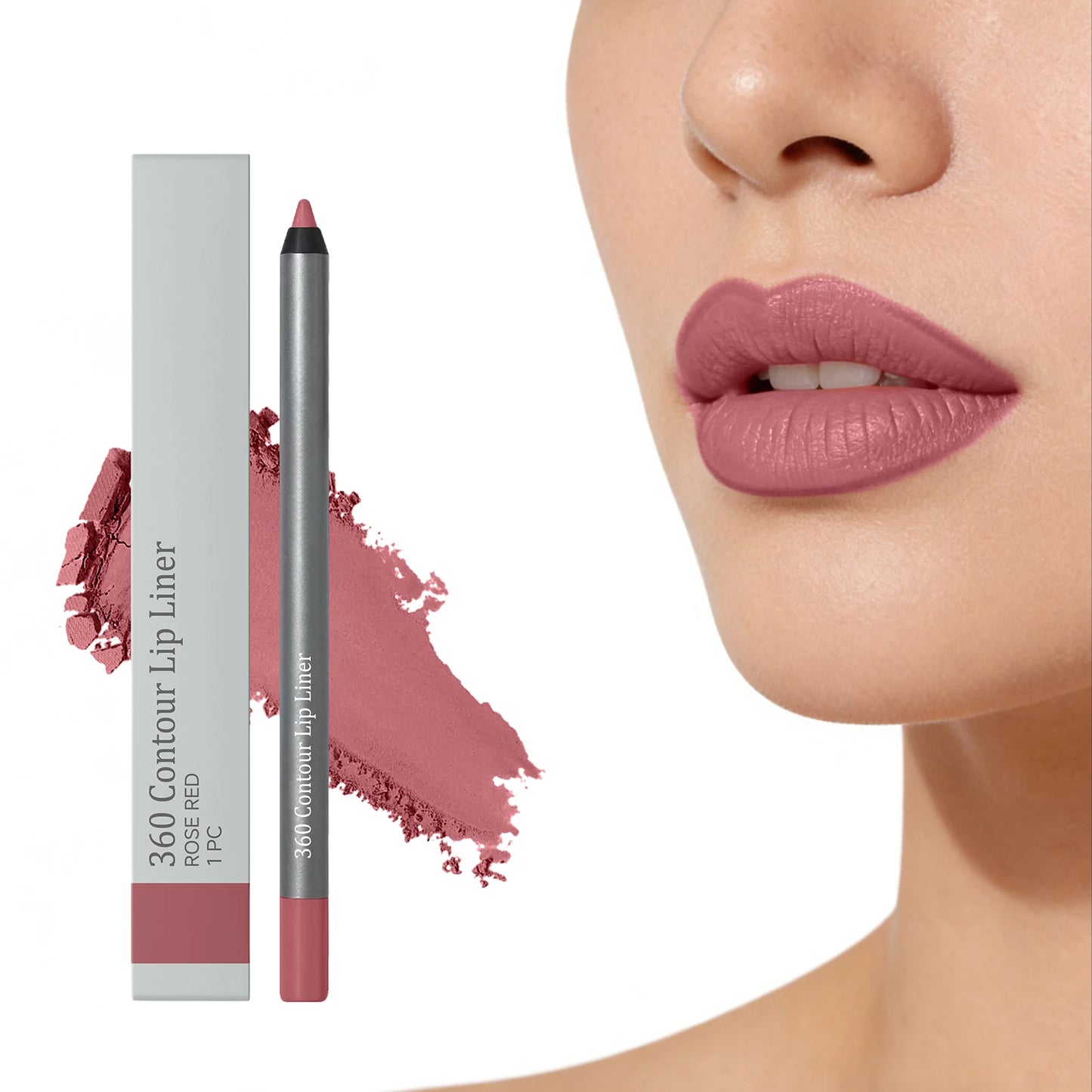 10 Colors Waterproof Lipliner Matte Lipliner Long-Lasting Smoothing Natural Pencil Natural Lasting Lipliner Lip Contour Peaceful Pleasures Health and Wellness 06