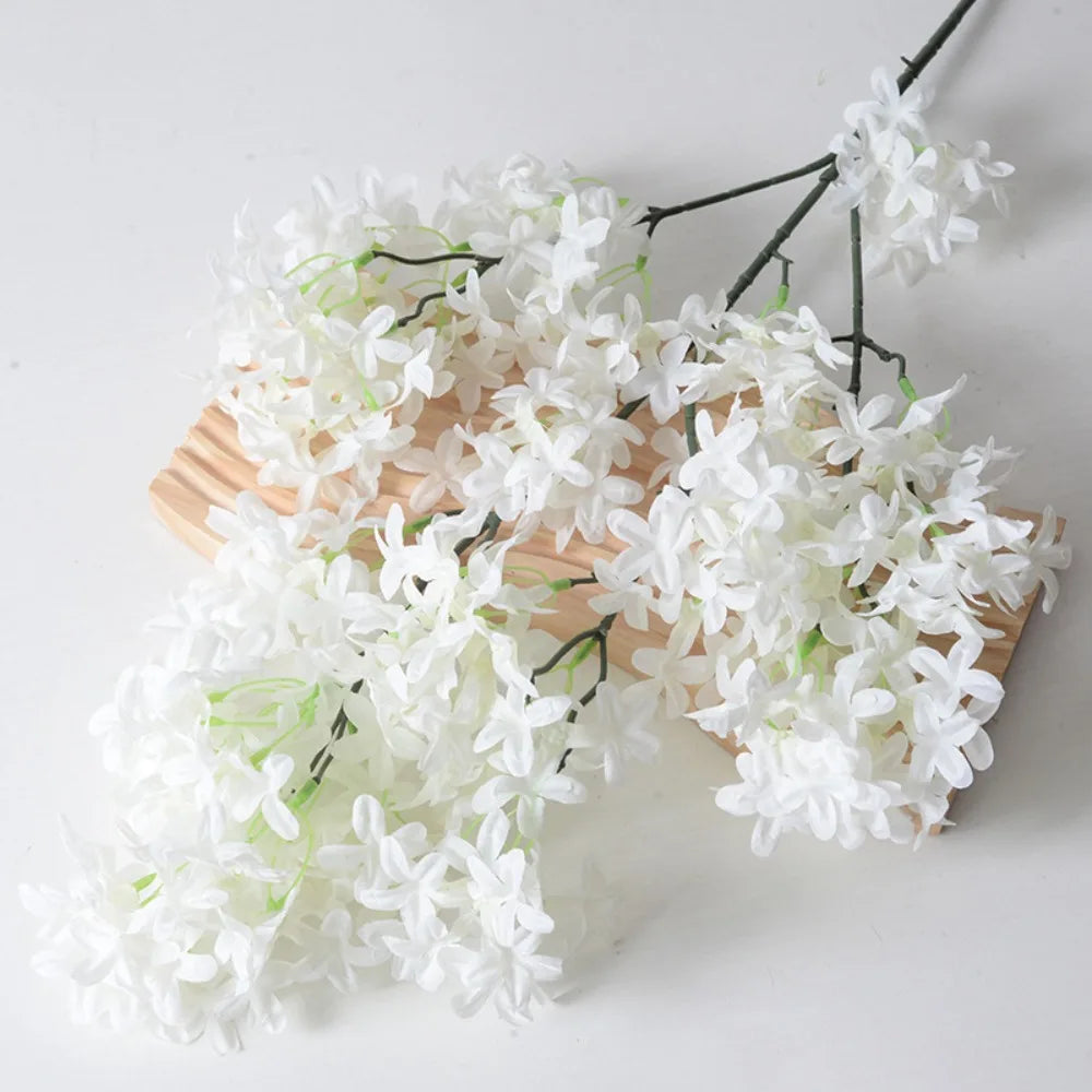 Silk Artificial Lilac Flowers Long Stem | Faux Floral Decor