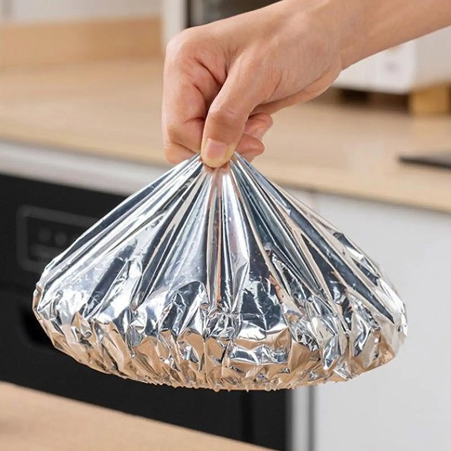 Reusable Aluminum Foil Food Covers 30-Pack | Heat-Retaining Lids