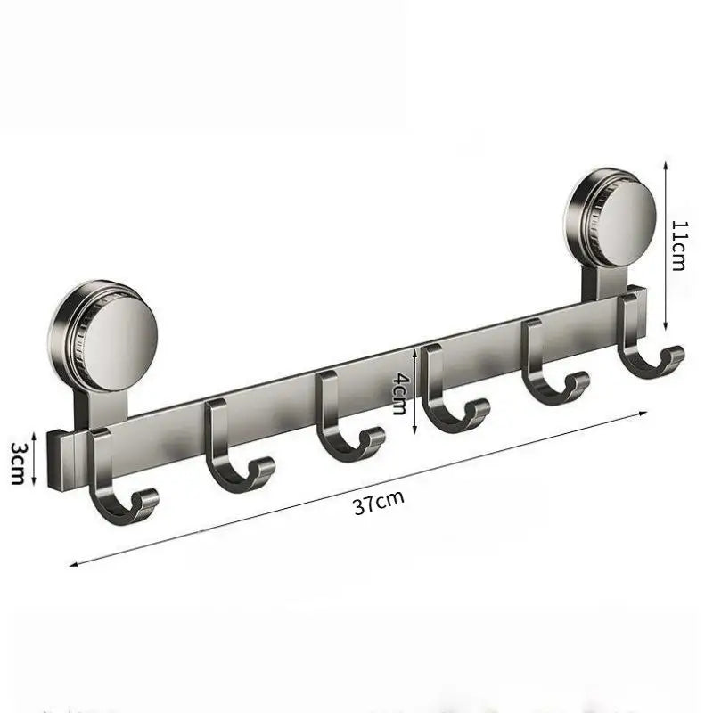 No-Drill Suction Cup Coat Hooks – Removable Wall Hangers