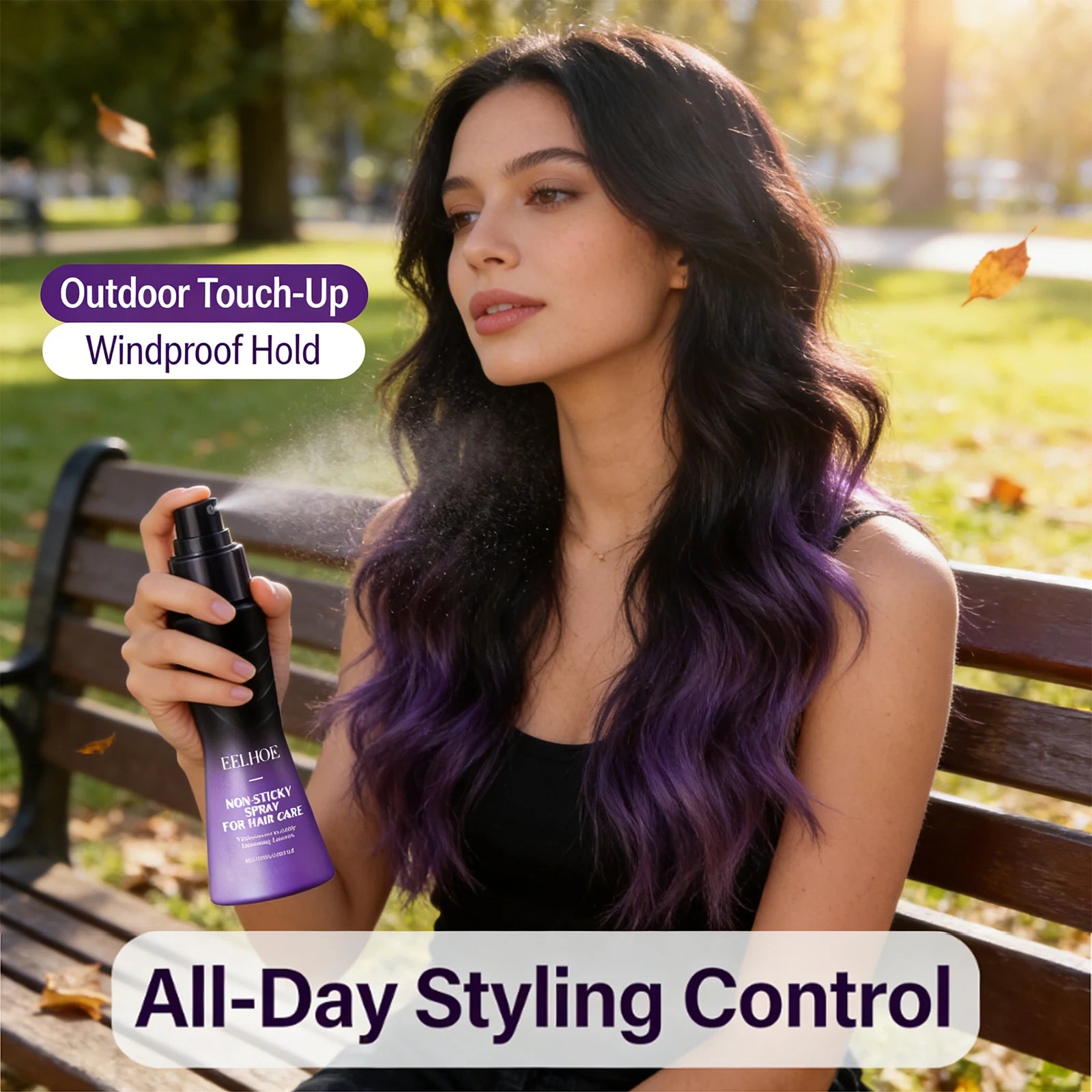 EELHOE Moisturizing Hair Spray – Fluffy, Non-Sticky 100ml Leave-In Hair Spray Peaceful Pleasures Health and Wellness