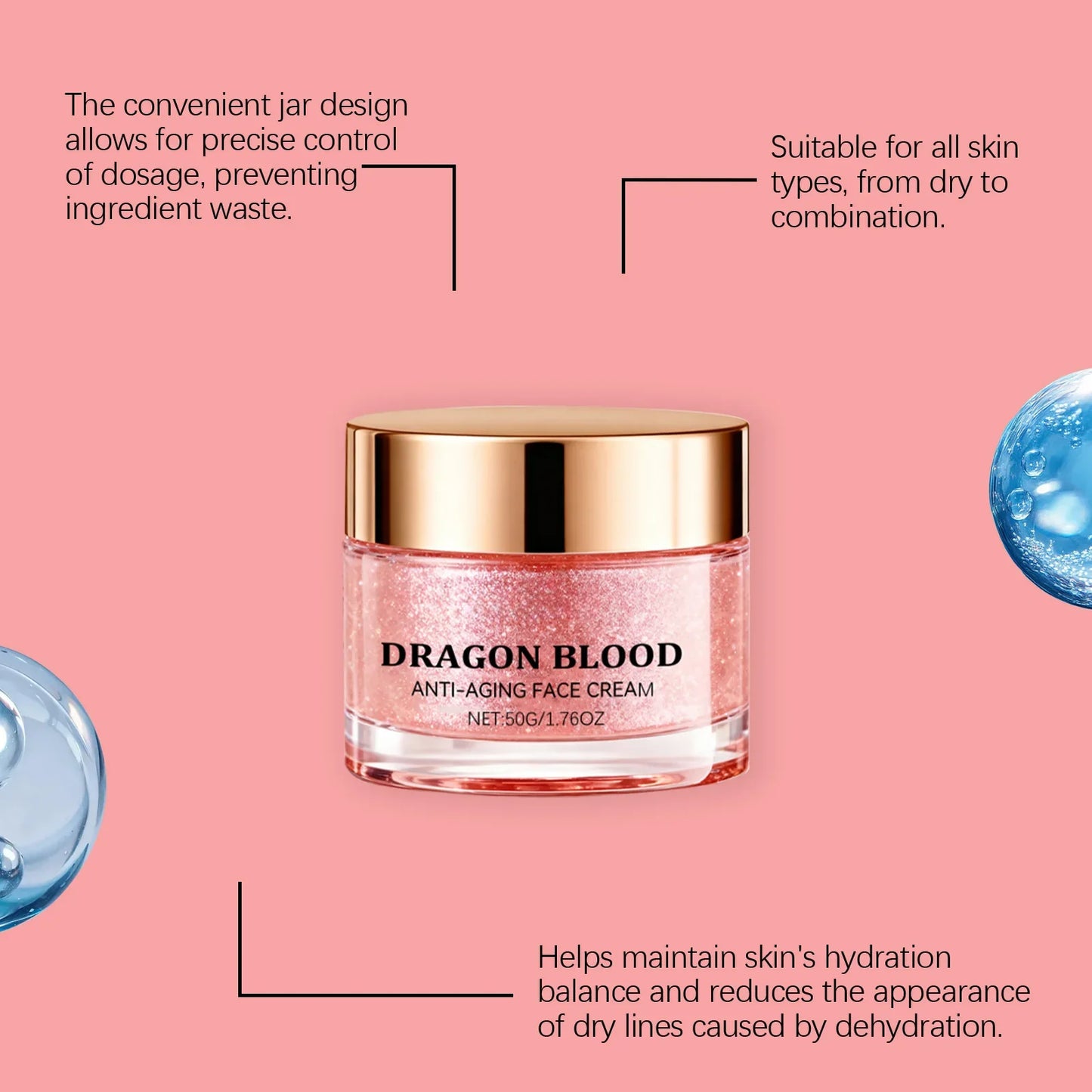 Dragon Blood Retinol Face Cream – Hydrating & Brightening 50g