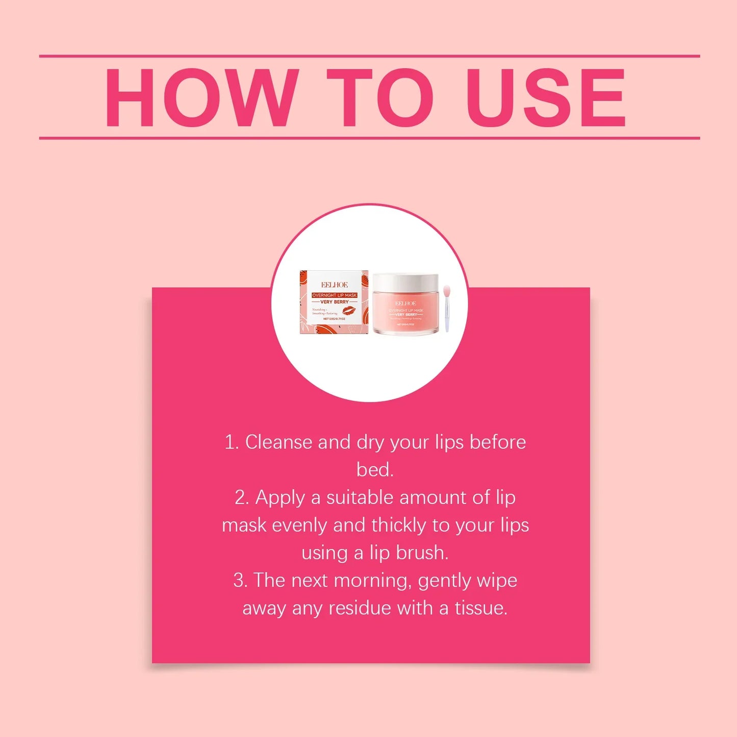 Berry Hydrating Sleep Lip Mask – Lightweight & Moisturizing