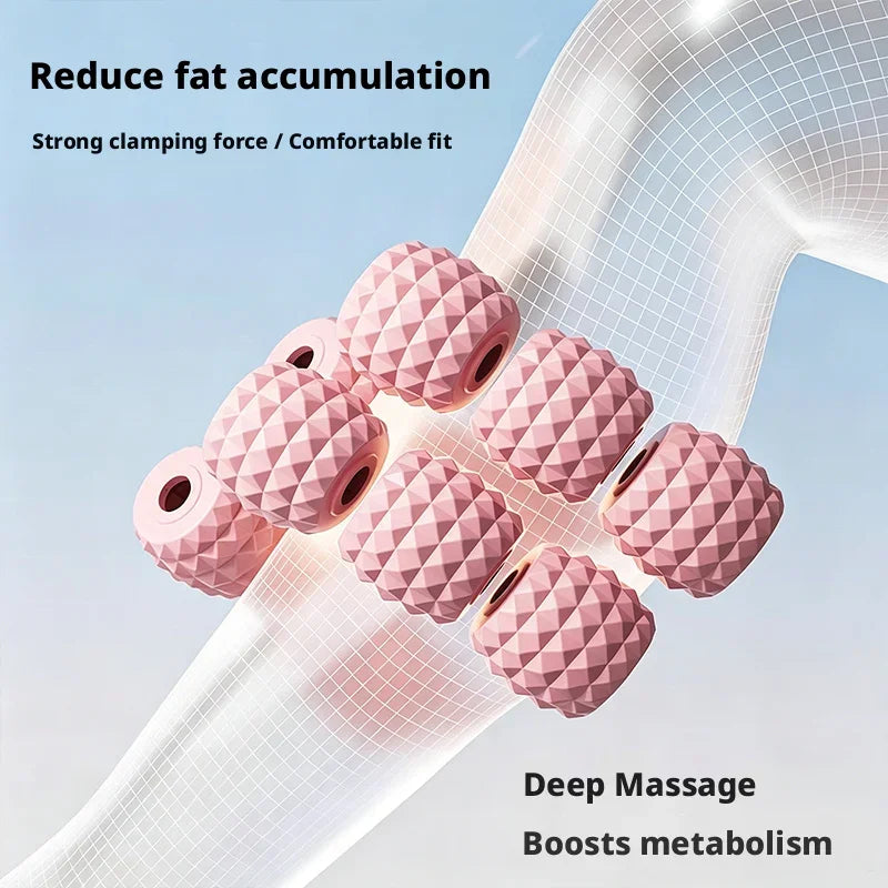 18 Roller Circular Leg Massager 360° Wrap Around Massage Roller Anti Cellulite Muscle Relax Tool Slimming Shaping For Calf Thigh Peaceful Pleasures Health and Wellness