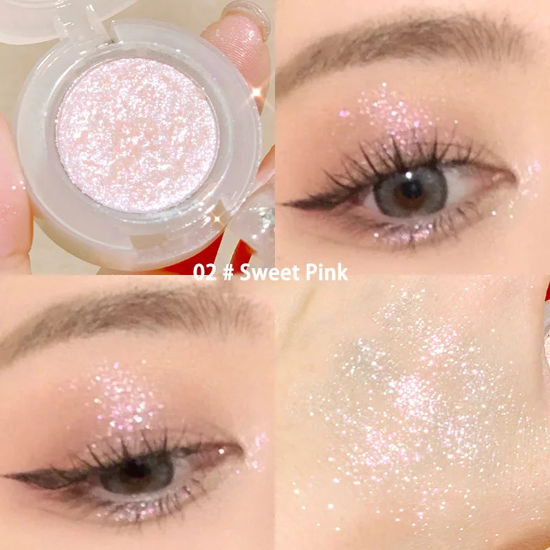Glitter Eyeshadow Palette | Pearlescent Diamond Shimmer