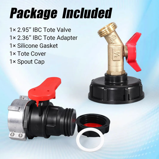 IBC Tote Adapter 75mm Coarse Thread Valve DN50 | CE Rated IBC Tank Valve Adapter Oasis Select