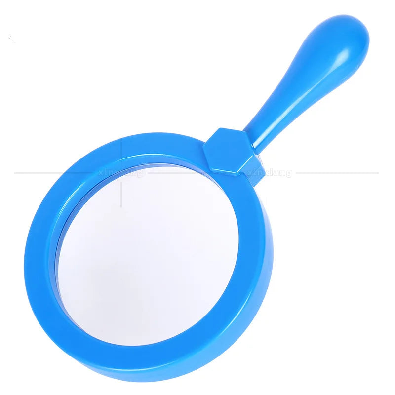 5X Handheld Magnifier Plastic Resin Shatterproof Magnifying Glass for Elementary School, Insect Observation Creative Gift Peaceful Pleasures Health and Wellness