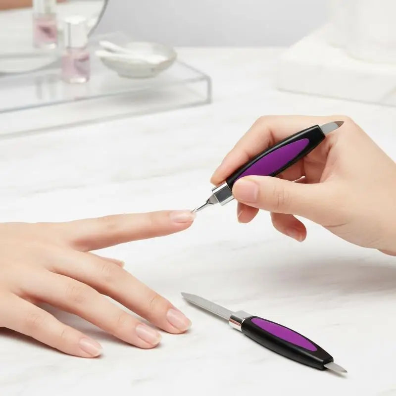 Portable 5/6Pcs Manicure Pedicure Tool Manicure Care Kit Dead Skin Pusher Nail Clipper Nail File Polishing Block Grinding Tool Peaceful Pleasures Health and Wellness