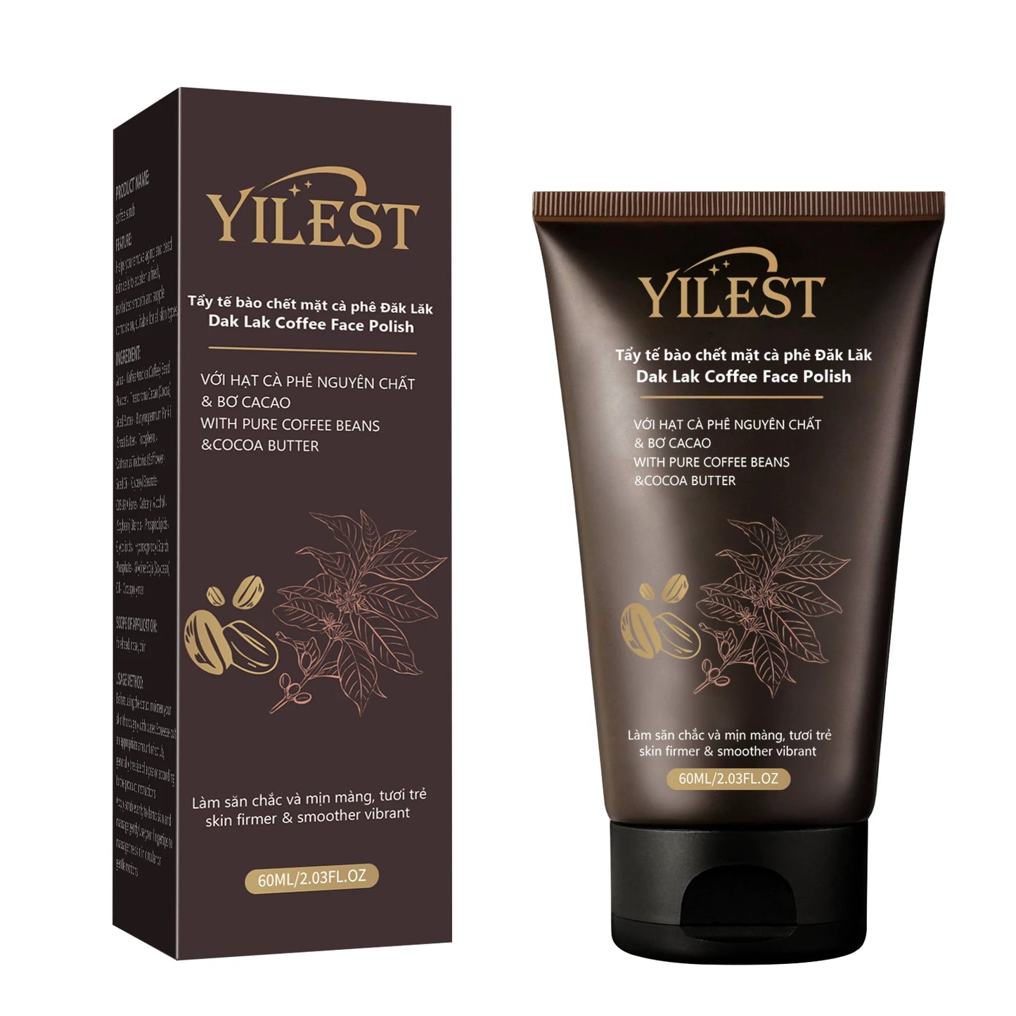 2-in-1 Coffee Face & Body Scrub 60g | Brightening Exfoliant