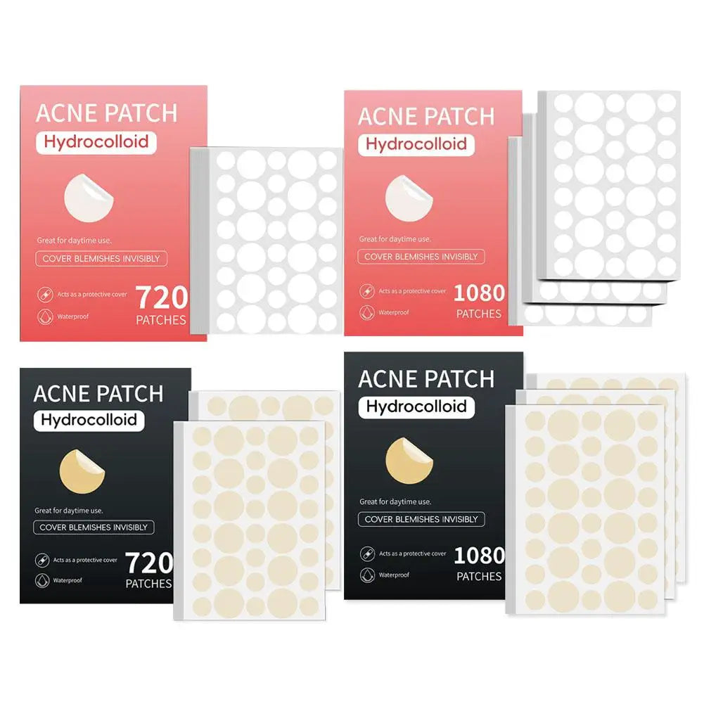 Hydrocolloid Invisible Pimple Patches – Bulk Acne Stickers for Spots & Blemishes (360/720/1080 Count) Peaceful Pleasures Health and Wellness