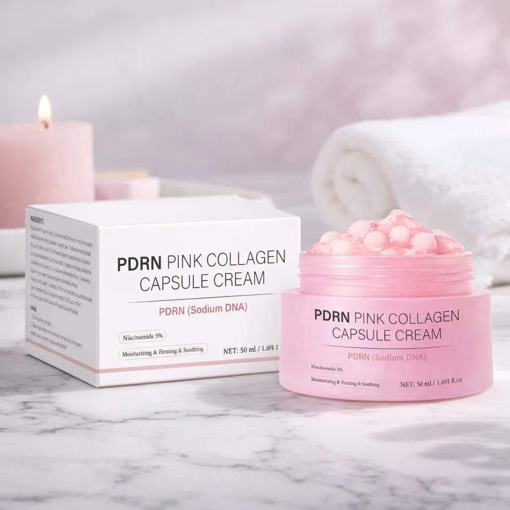 50ml Collagen Capsule Cream For Face Hydrating Face Moisturizer For Skin Glow Nourish Smoothing Skincare Even Skin Tone Texture Peaceful Pleasures Health and Wellness