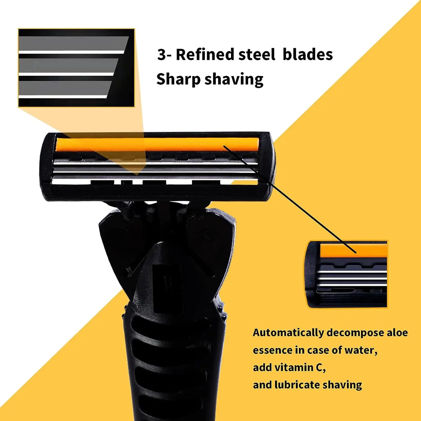 Men's Reusable Two-Layer Blade Razor | Multi-Tool Head