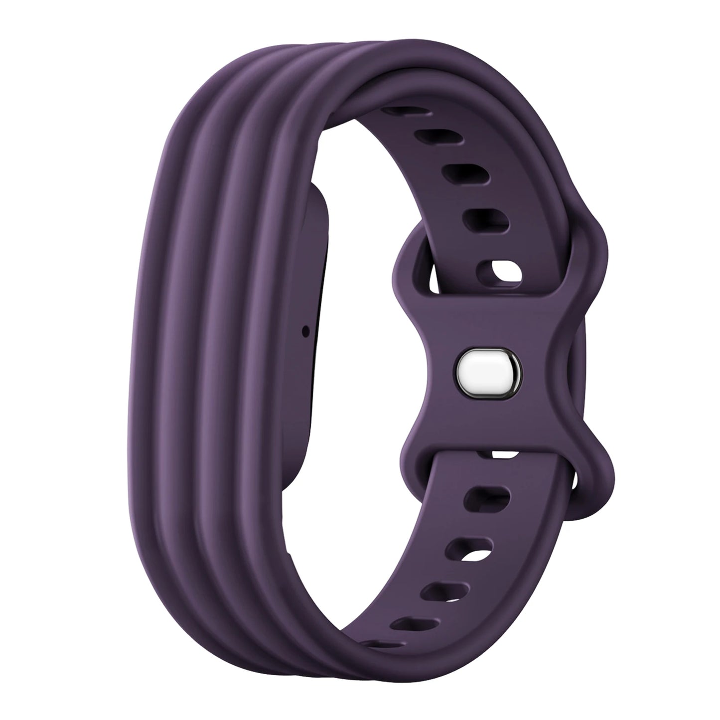 Silicone Sport Band For Google Fitbit Air Portable Fitness Tracker Band Adjustable Buckle Replacement Straps for Everyday Wear Peaceful Pleasures Health and Wellness Plum Color large 283mm