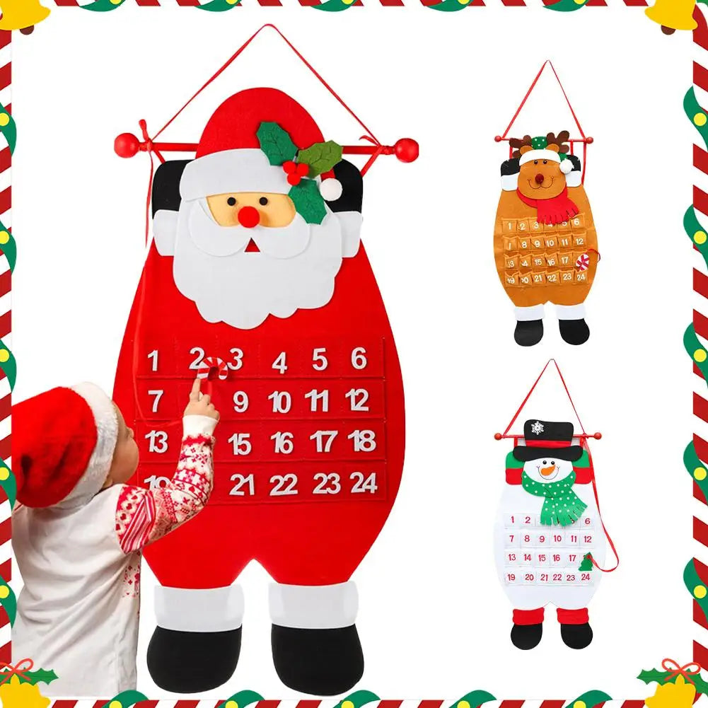 Felt Christmas Advent Countdown Calendar | DIY Tree Ornaments