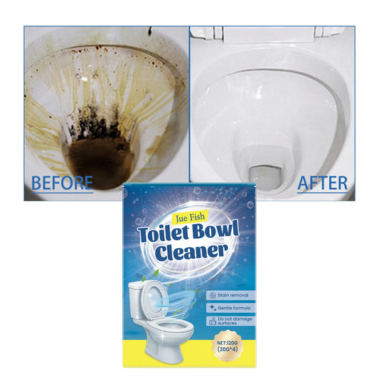 Jue-Fish 120g Toilet Cleaning Powder – Remove Stains & Odors Toilet Bowl Cleaner Peaceful Pleasures Health and Wellness