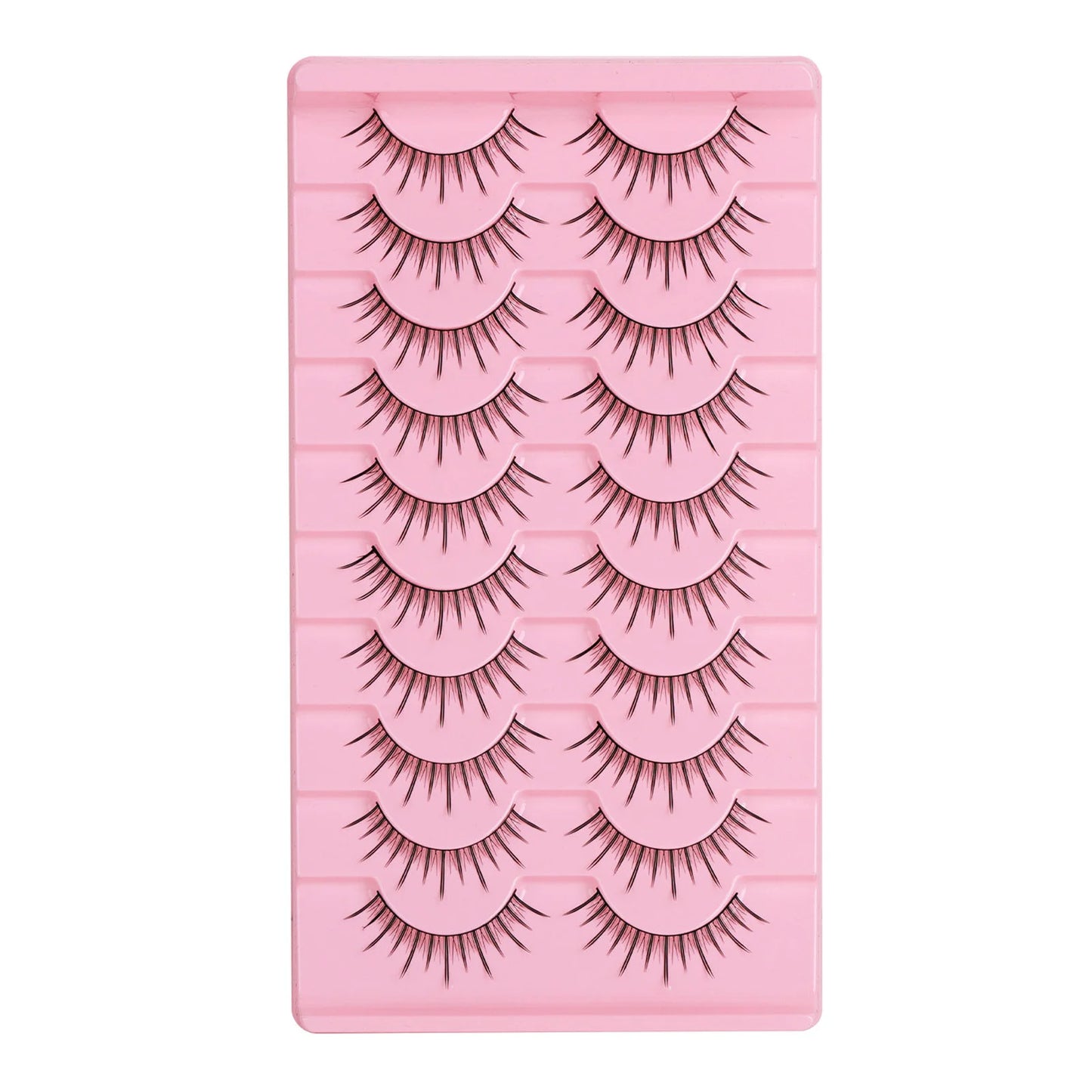 3D Fluffy False Eyelashes – 10 Pairs Full Strip Lashes