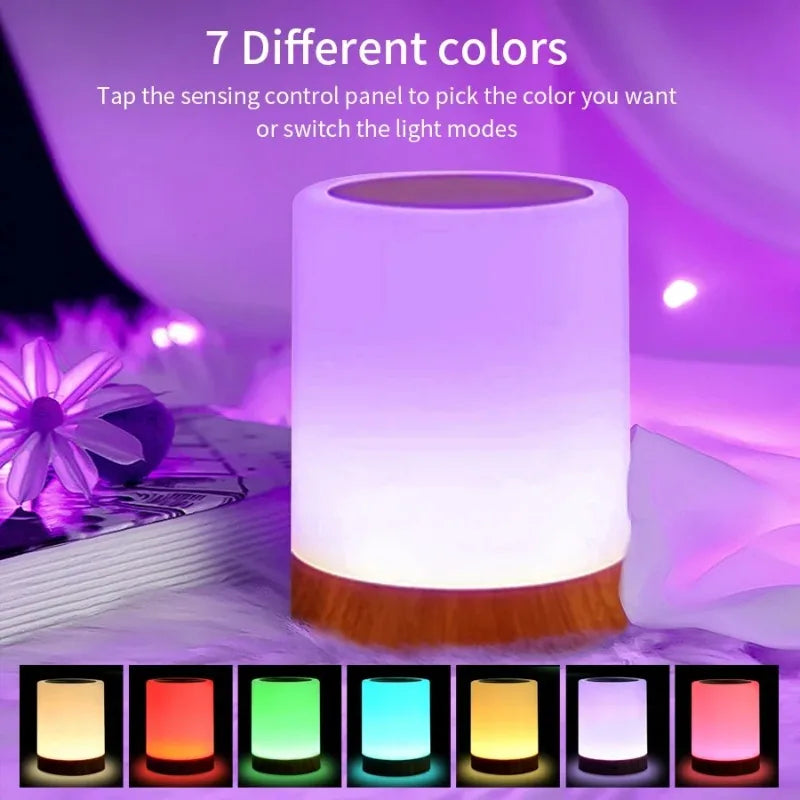 RTONTR Touch LED Rainbow Night Light | Portable Desk Lamp