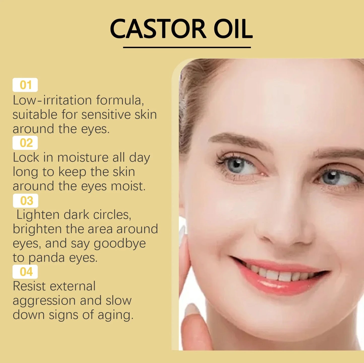 Viareline Castor Oil Eye Serum – Brighten & Firm 10ml