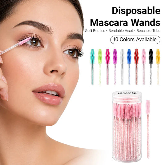 Disposable Mascara Wands & Eyelash Brushes – 50/100 Pcs Disposable Mascara Wands Oasis Select