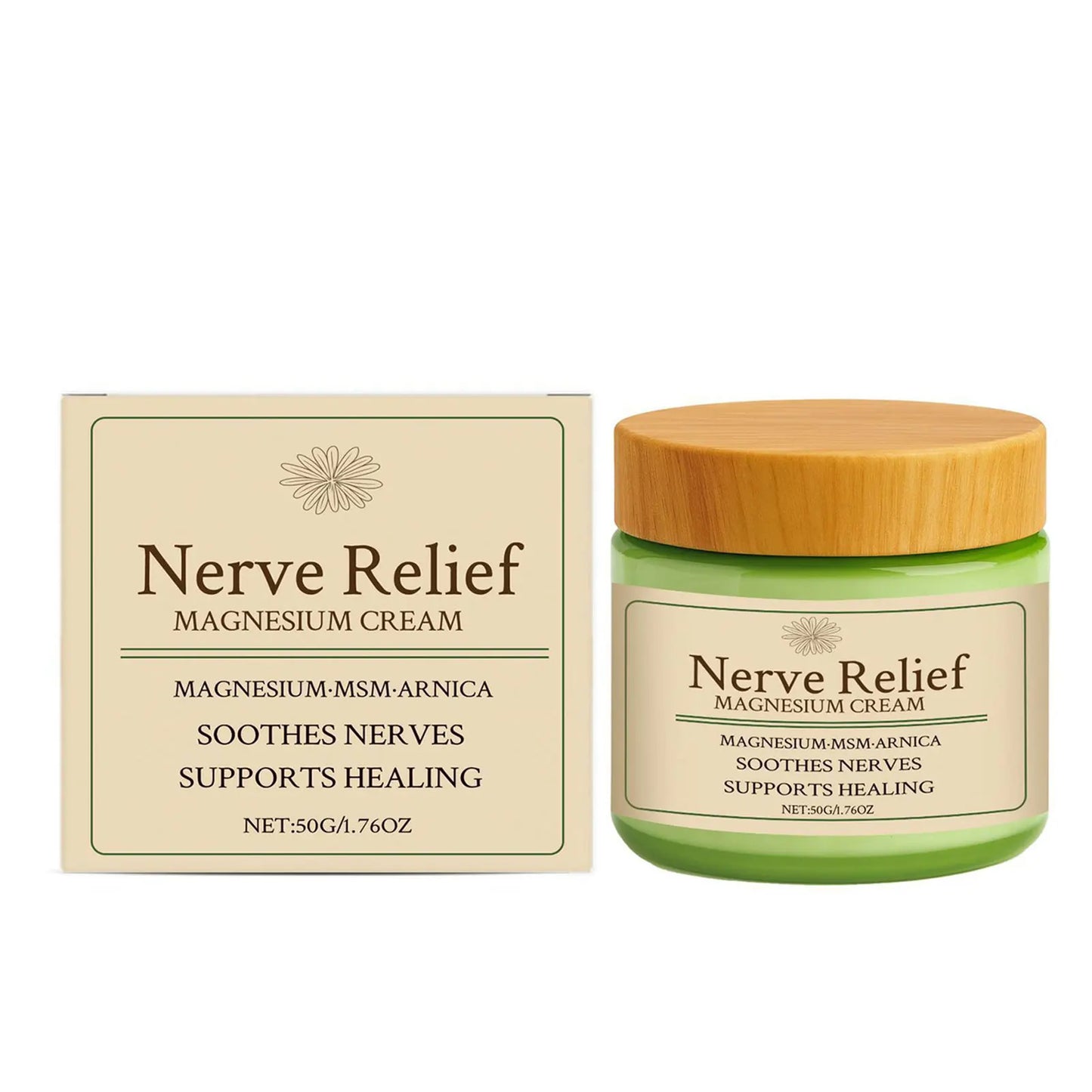 Body Soothing Magnesium Cream,Magnesium-Cream For Deep Muscle Relaxation Soothing Soothes Aches,Improves Sleep.For All Skin Type Peaceful Pleasures Health and Wellness 1pc