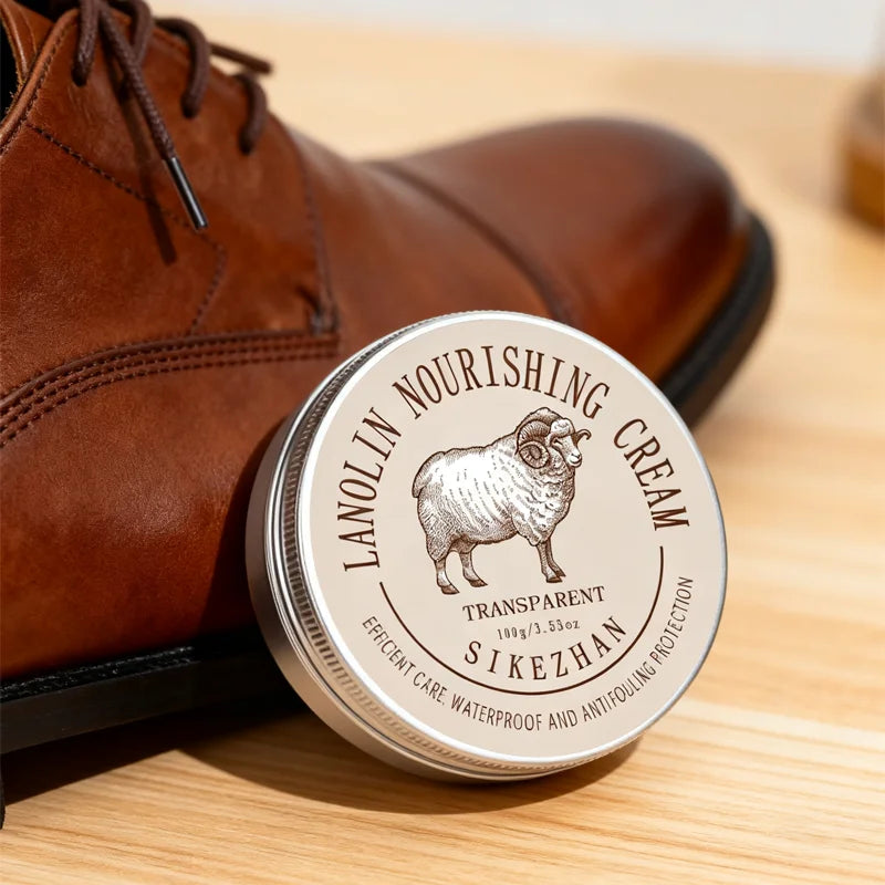 Lanolin Leather Shoe Cream – Polish, Conditioner & Waterproofer
