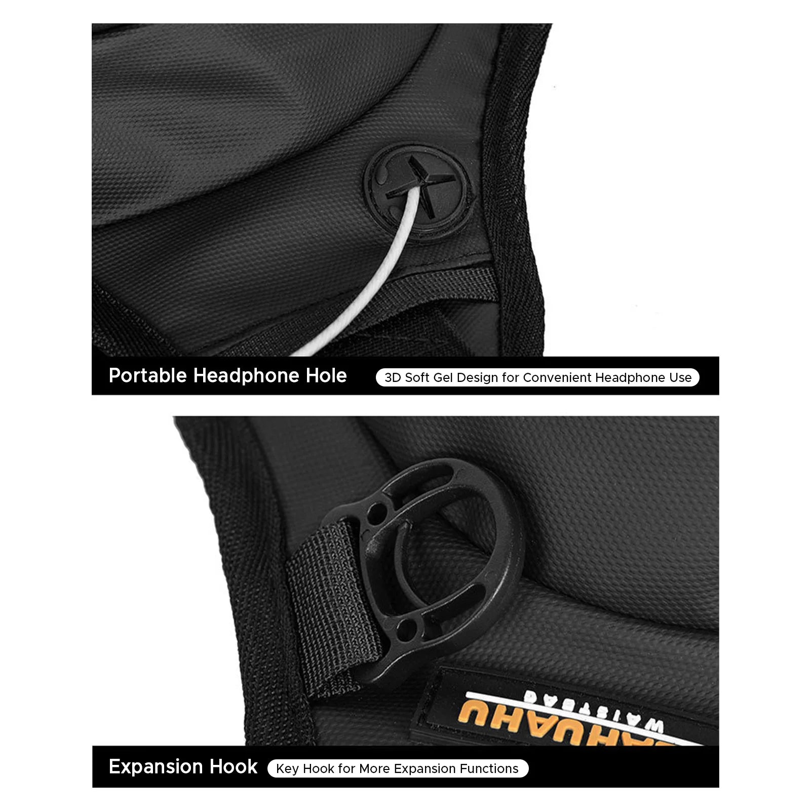 Motorcycle Leg Bag Waist Pack Rainproof Crossbody Bag Men Women Expandable Capacit Multifunctional for Riding Cycling Peaceful Pleasures Health and Wellness