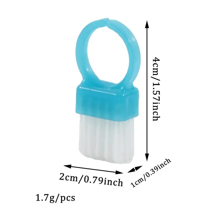 10Pcs Mini Ring Nail Dust Cleaning Brush Soft Hair DIY Nails Brushes Professional Dust Cleaning Make Up Brush Manicure Care Tool Peaceful Pleasures Health and Wellness