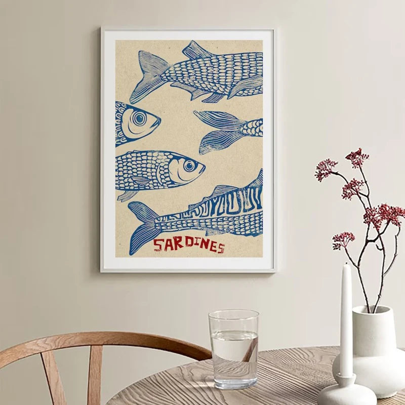 Retro Kitchen Food Cartoon Poster Character Coffee More Espresso Less Depresso Quotes Poster Wall Canvas Painting Room Decor Peaceful Pleasures Health and Wellness