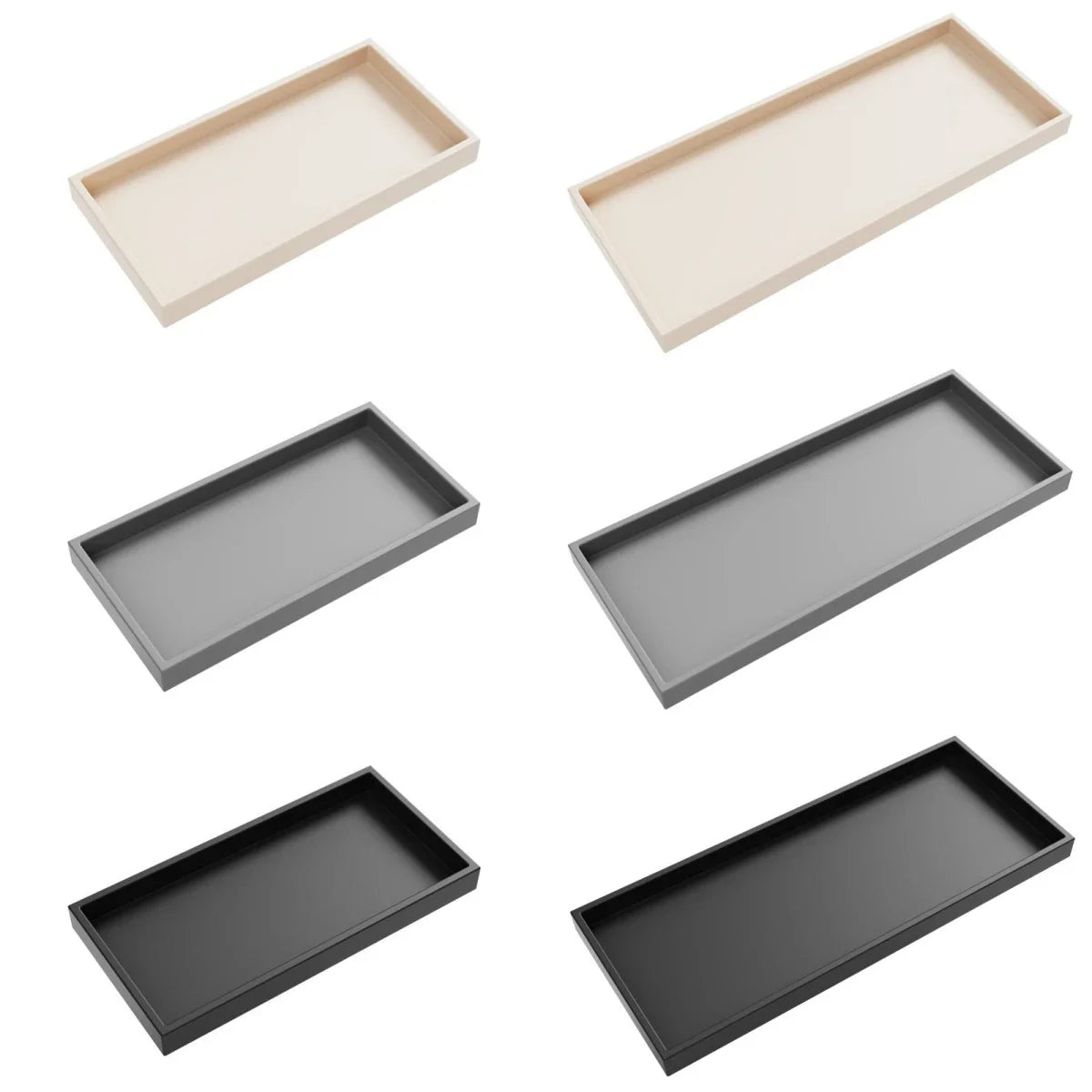Silicone Bathroom Vanity Tray – Countertop Organizer & Soap Tray