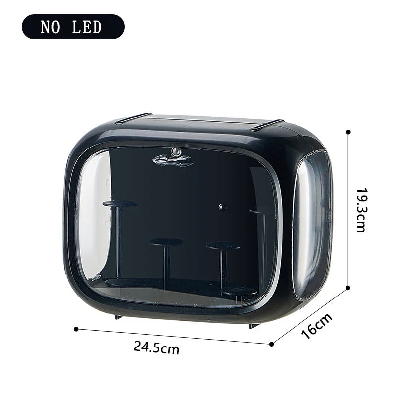 Practical Blind Box Storage Display Rack Space Capsule Storage Box Mini Figure Acrylic Display Cabinet Home Ornaments Decoration Peaceful Pleasures Health and Wellness black-no led