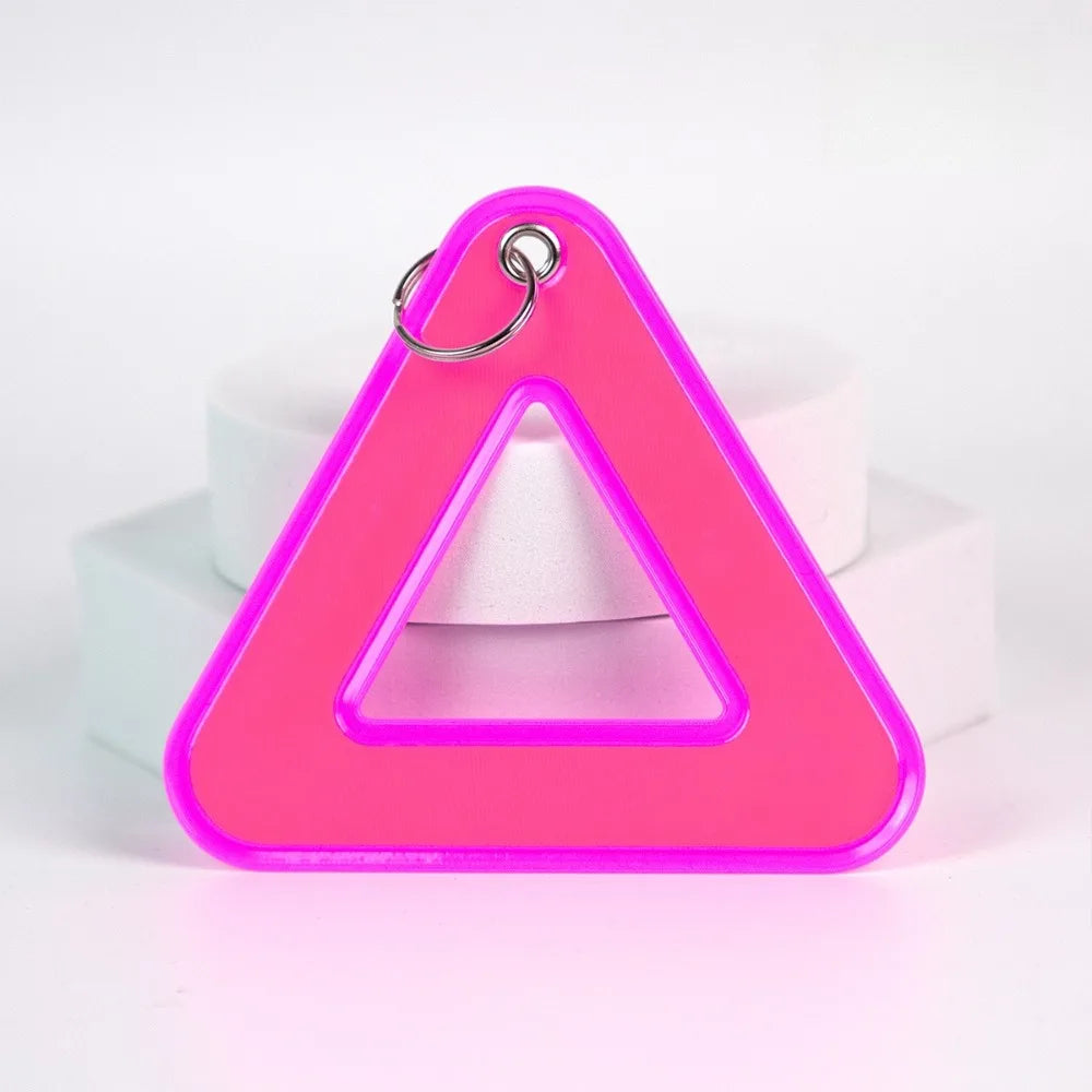 Triangle Reflective Safety Pendant for School Bags & Cycling