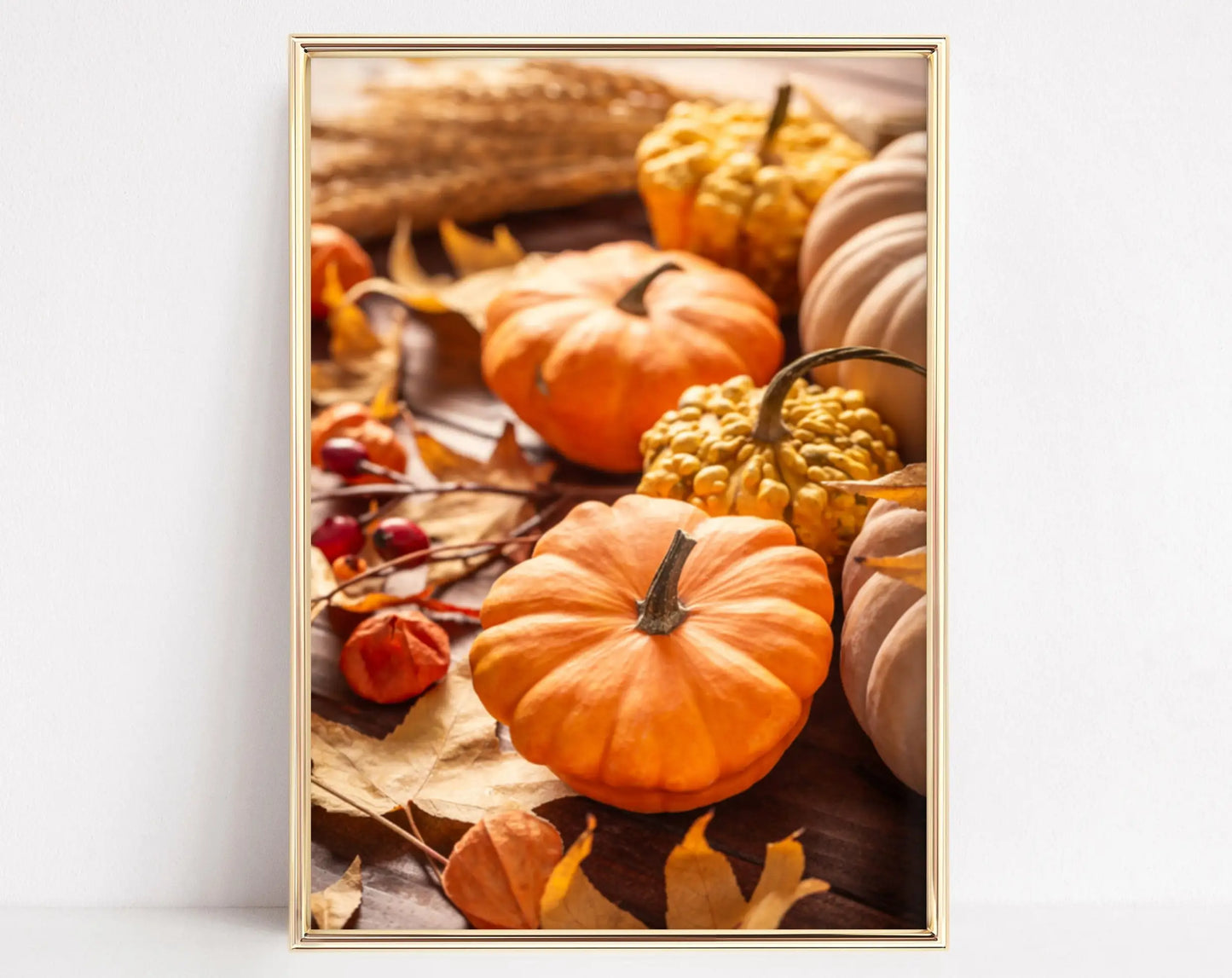 Autumn Forest Path Canvas Print | Golden Leaves Wall Art