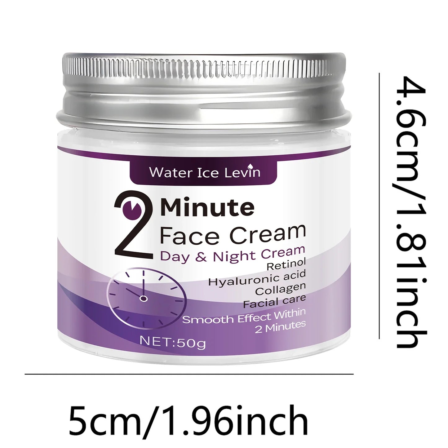 Retinol Face Cream – Hyaluronic Acid & Collagen | Day & Night 50g