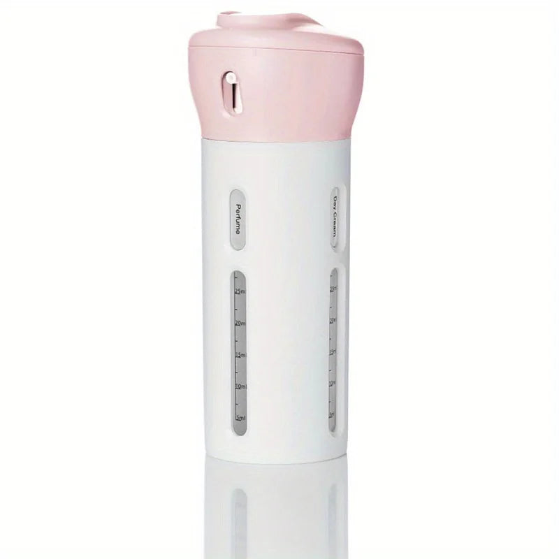 4-in-1 Refillable Travel Dispenser Bottles – Shampoo & Lotion