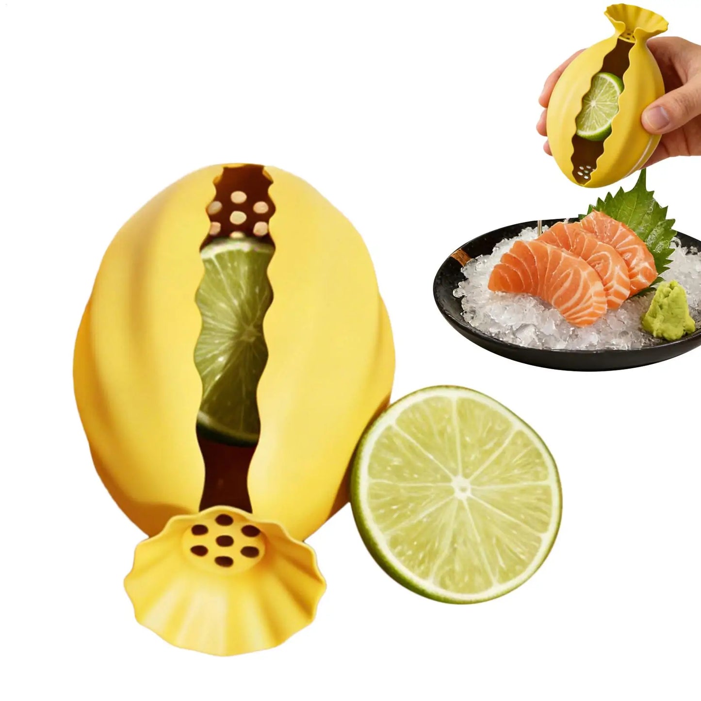 Handheld Silicone Lemon & Lime Squeezer – Anti-Splash Juicer