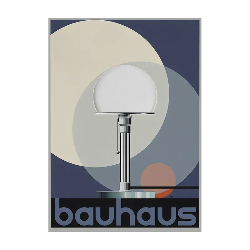 Bauhaus Exhibition Poster Chair Canvas Painting Bauhaus Print Wall Art Picture for Living Room Cuadros Home Decoratio Peaceful Pleasures Health and Wellness