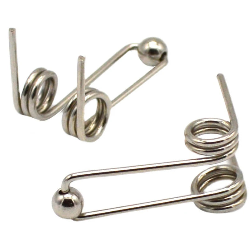 2Pcs Wire Diameter 1.2mm Curling Iron Replacement Double Return Torsion Spring Hair Curling Rod Accessories Peaceful Pleasures Health and Wellness