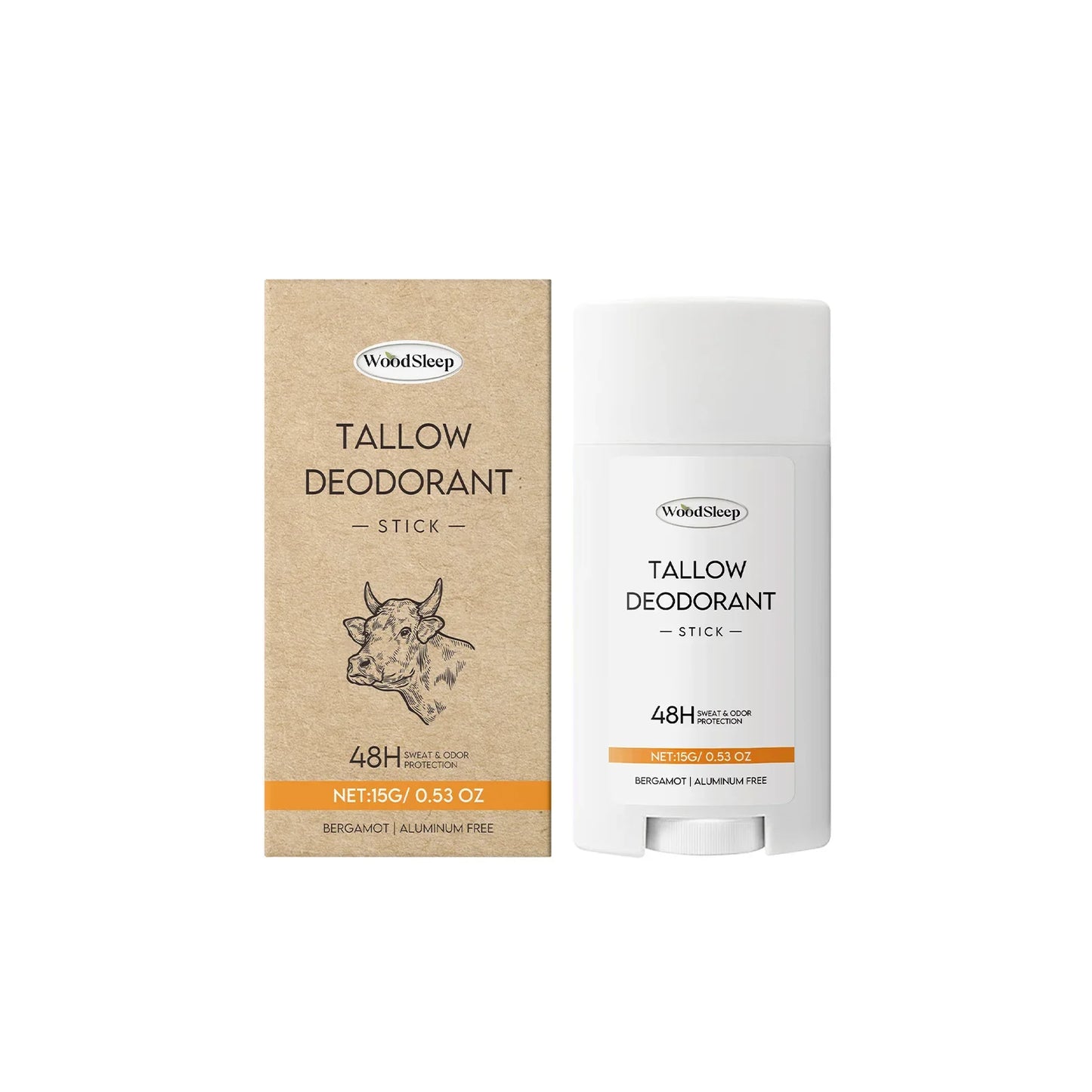 WOODSLEEP Tallow Deodorant Stick – Long-Lasting Freshness 15g