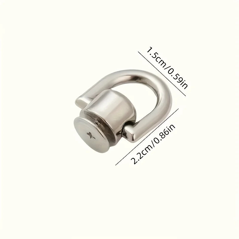 D Rings Rivets Leather Purse Stud Screw Metal Ring Studs Wallet Strap