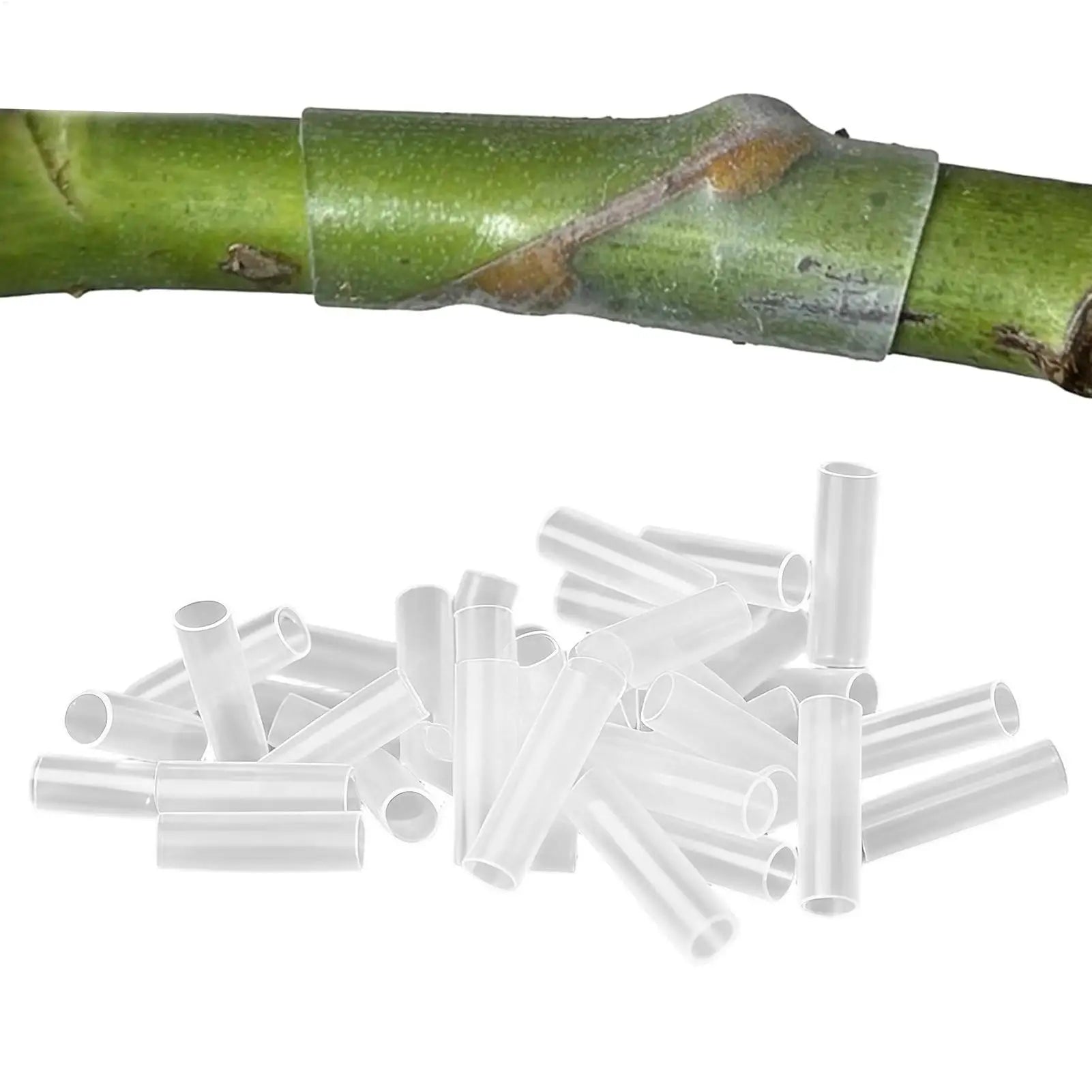 200pcs High Strength Grafting Sleeves For Fruit Trees, Moisture Retention Plant Wrap For Flowers Grapevines, Seedling Grafting Peaceful Pleasures Health and Wellness
