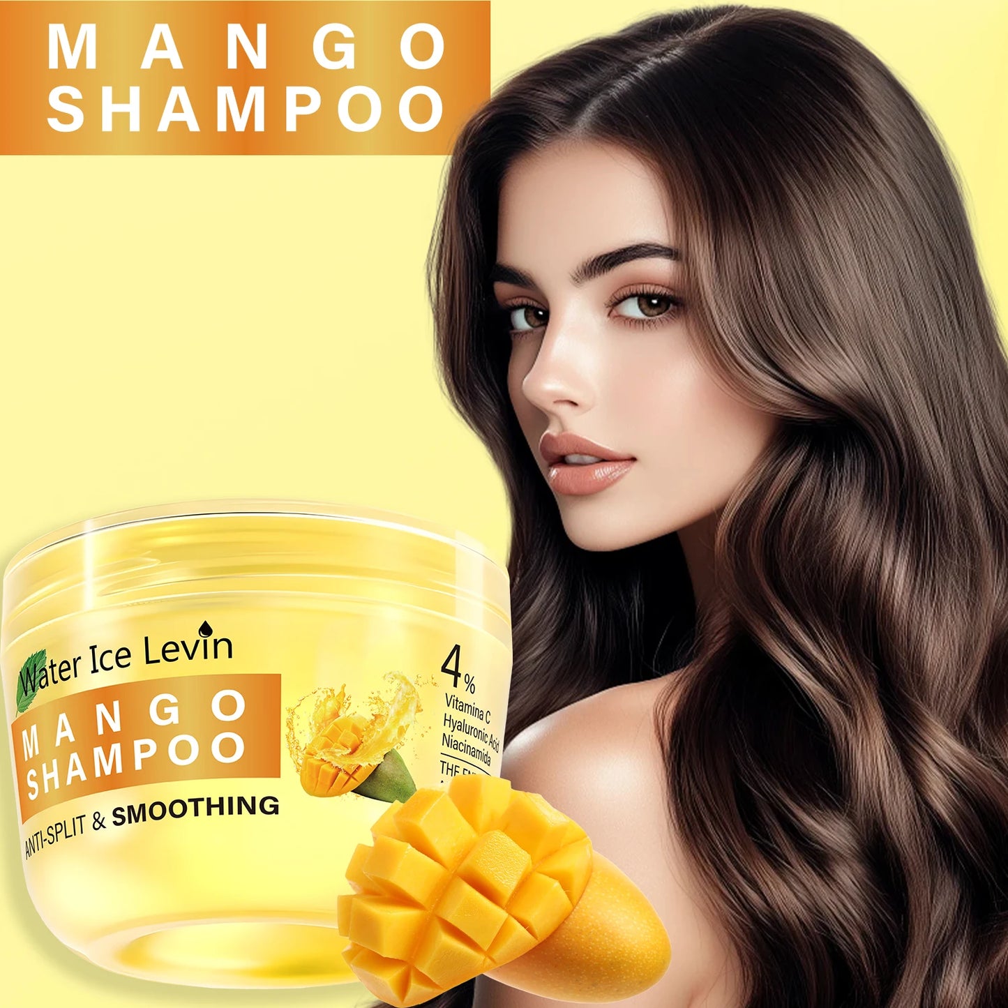 Mango Hyaluronic Acid Shampoo – Frizz Control & Moisture