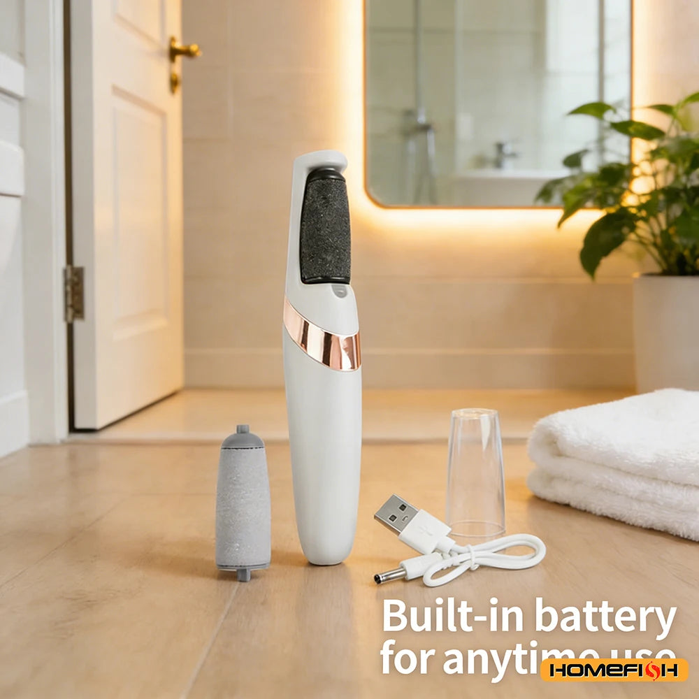 Cordless Electric Callus Remover & Foot File | Smooth Heels