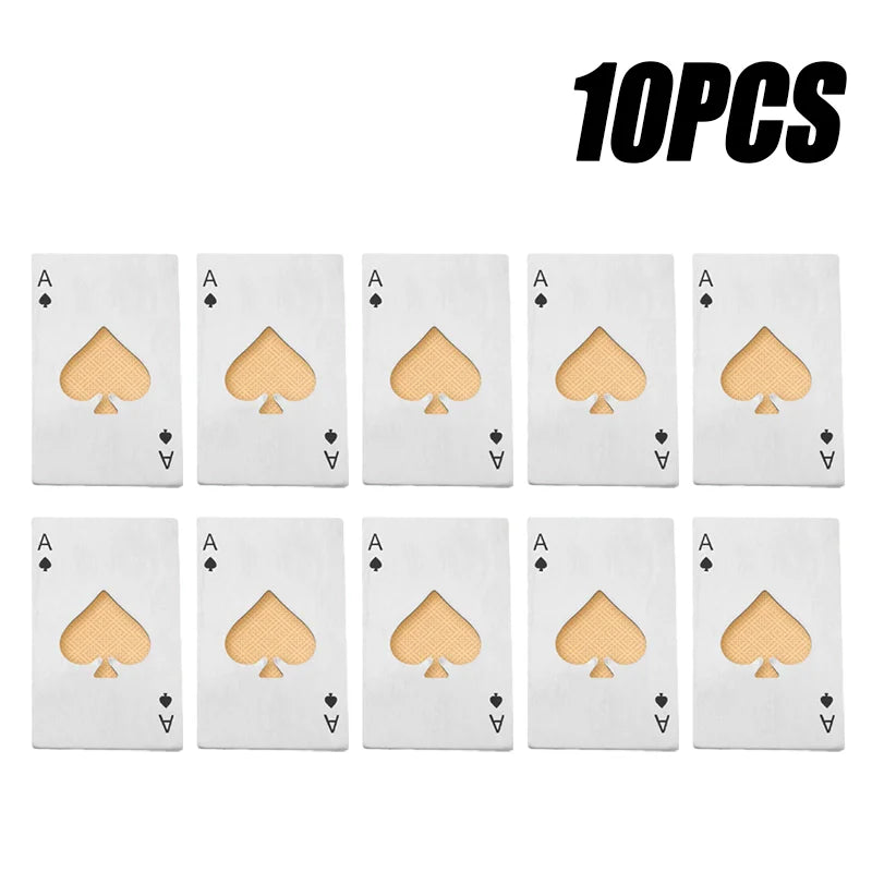 20PCS Playing Card Bottle Openers – Stainless Steel Bar Tool