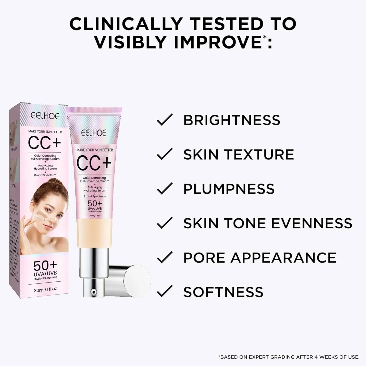 CC Cream Foundation SPF 50 – Brightening, Oil Control & Concealer Peaceful Pleasures Health and Wellness