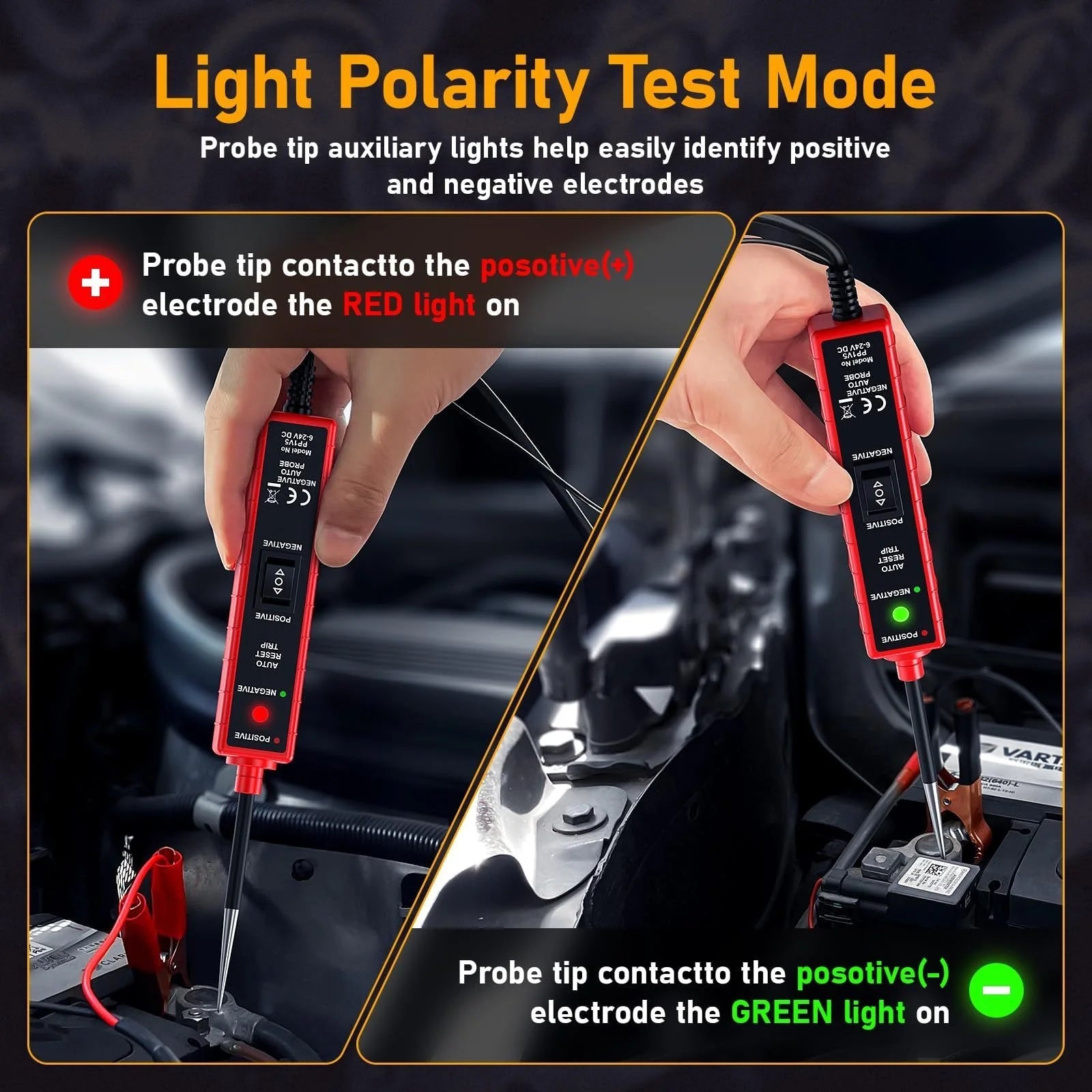 High-Performance Multifunctional Automotive Circuit Tester and Drive Detector—Digital Display, Adjustable Resistance, Ergonomic Design, for Electrical System Diagnostics, Circuit Switch Inspection, and Vehicle Maintenance Peaceful Pleasures Health and Wellness