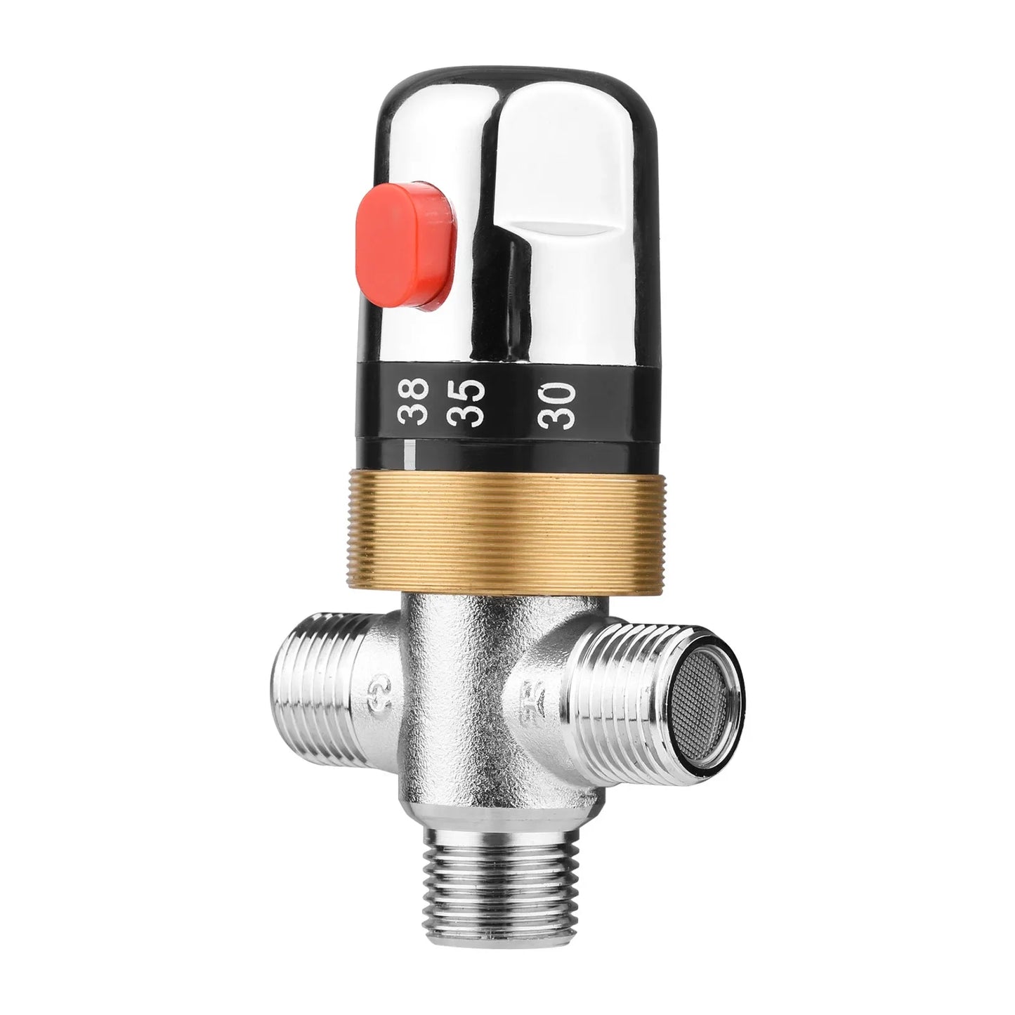 Thermostatic Temperature Control Valve Cold Water Shower Mixer G1 2