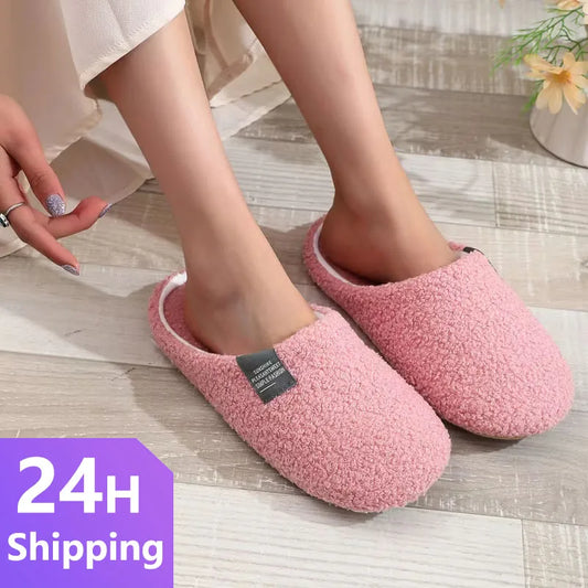 Women's Soft Fur Non-Slip Indoor Slippers – Flat House Shoes Indoor House Slippers Peaceful Pleasures Health and Wellness