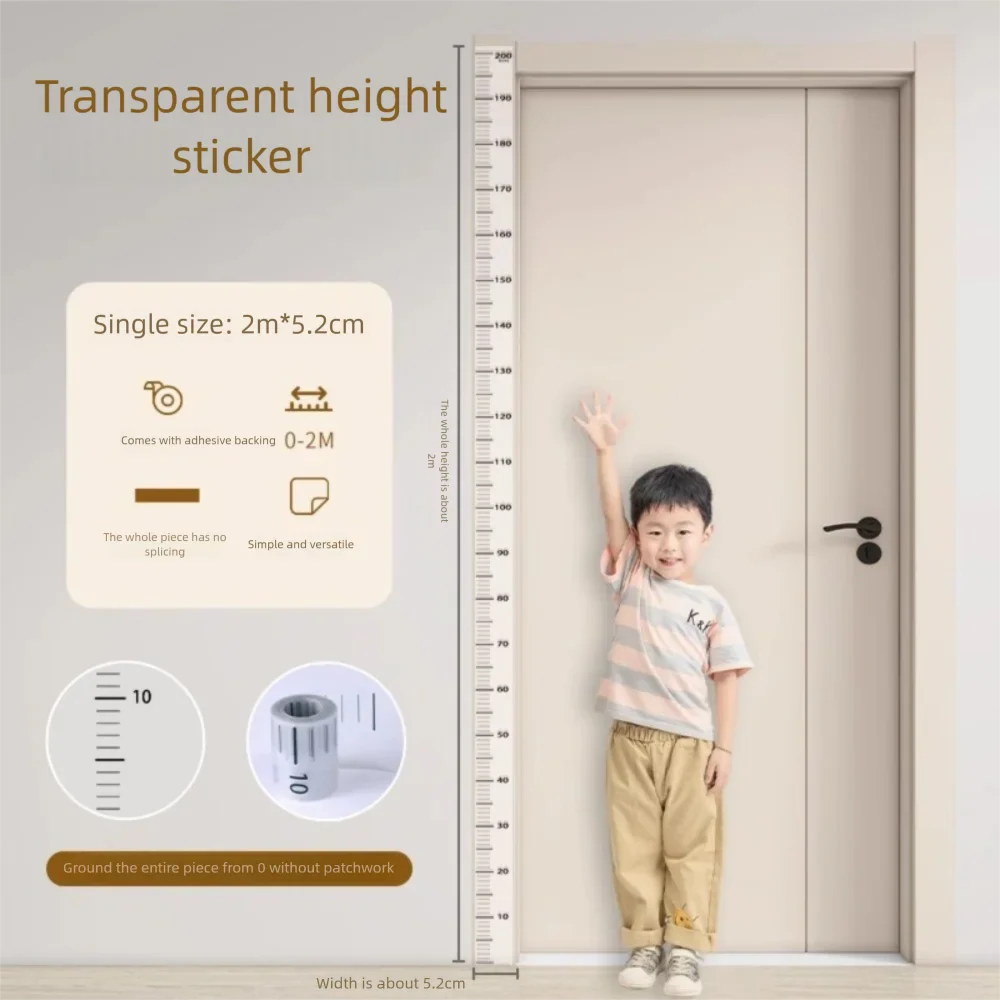 2M Self-Adhesive Growth Chart Height Measurement Sticker